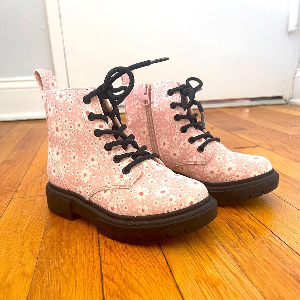 Floral Cat & Jack Girls Military Boots